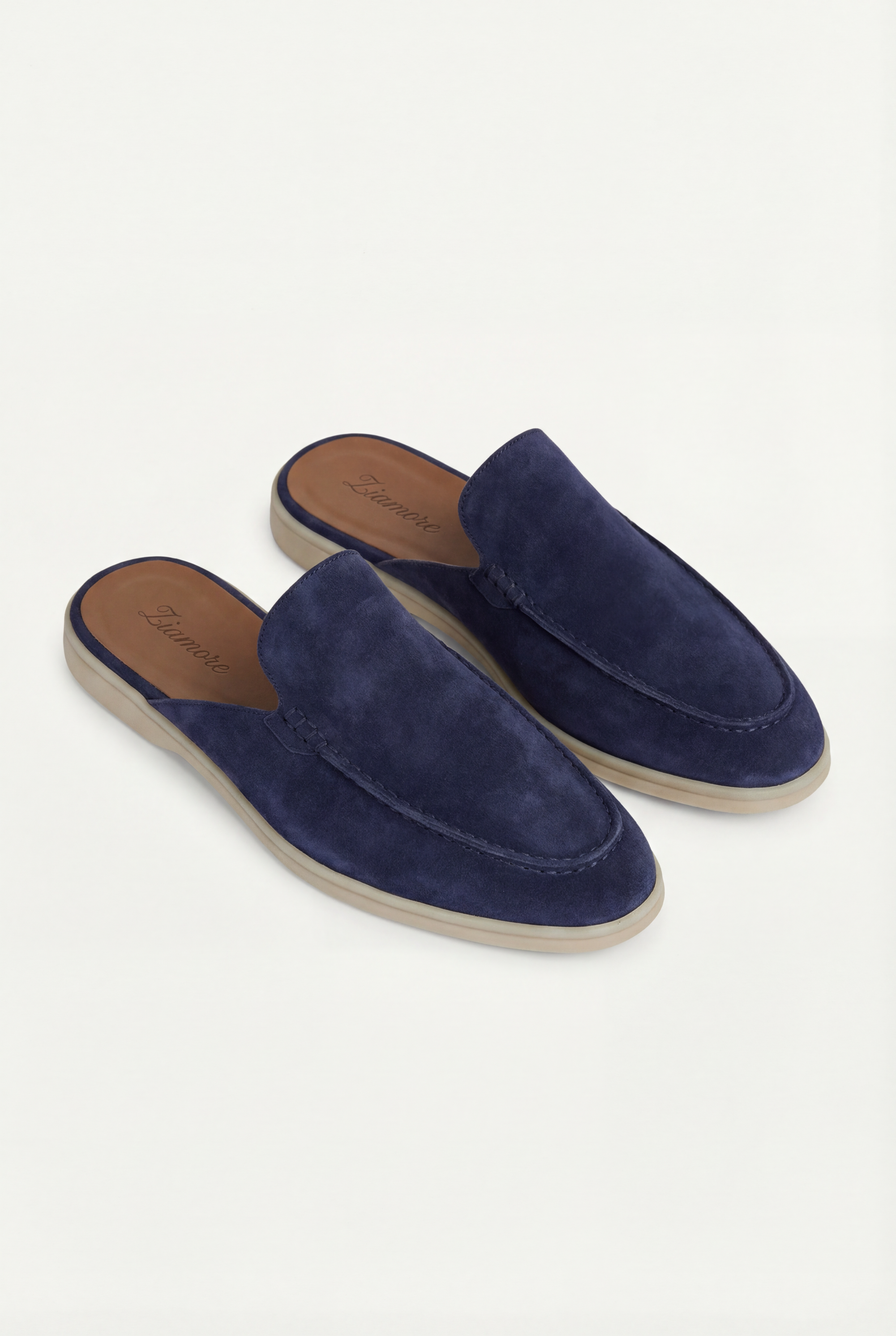 Yacht Suede Mule Navy Blue