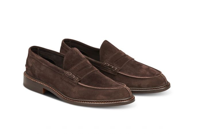 Adam Penny Loafer - Coffee Suede