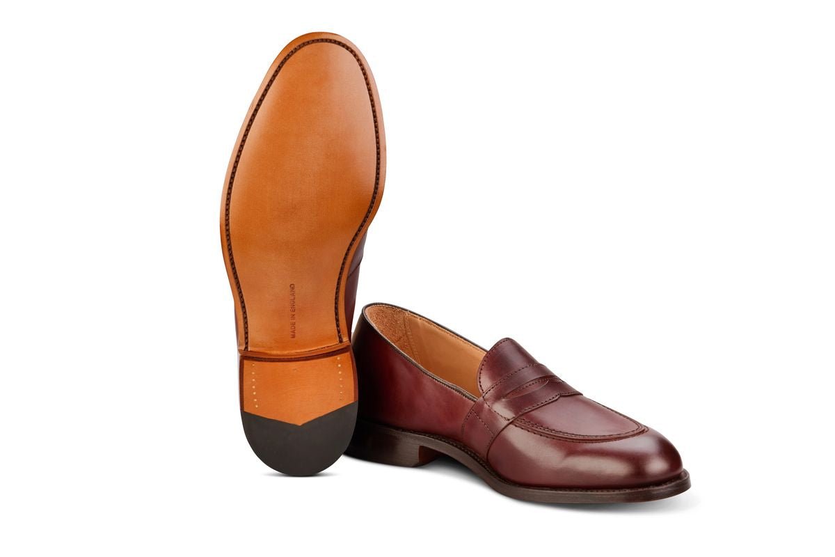 Alfred Penny Loafer - Burgundy Calf