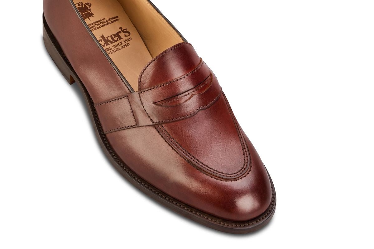 Alfred Penny Loafer - Burgundy Calf