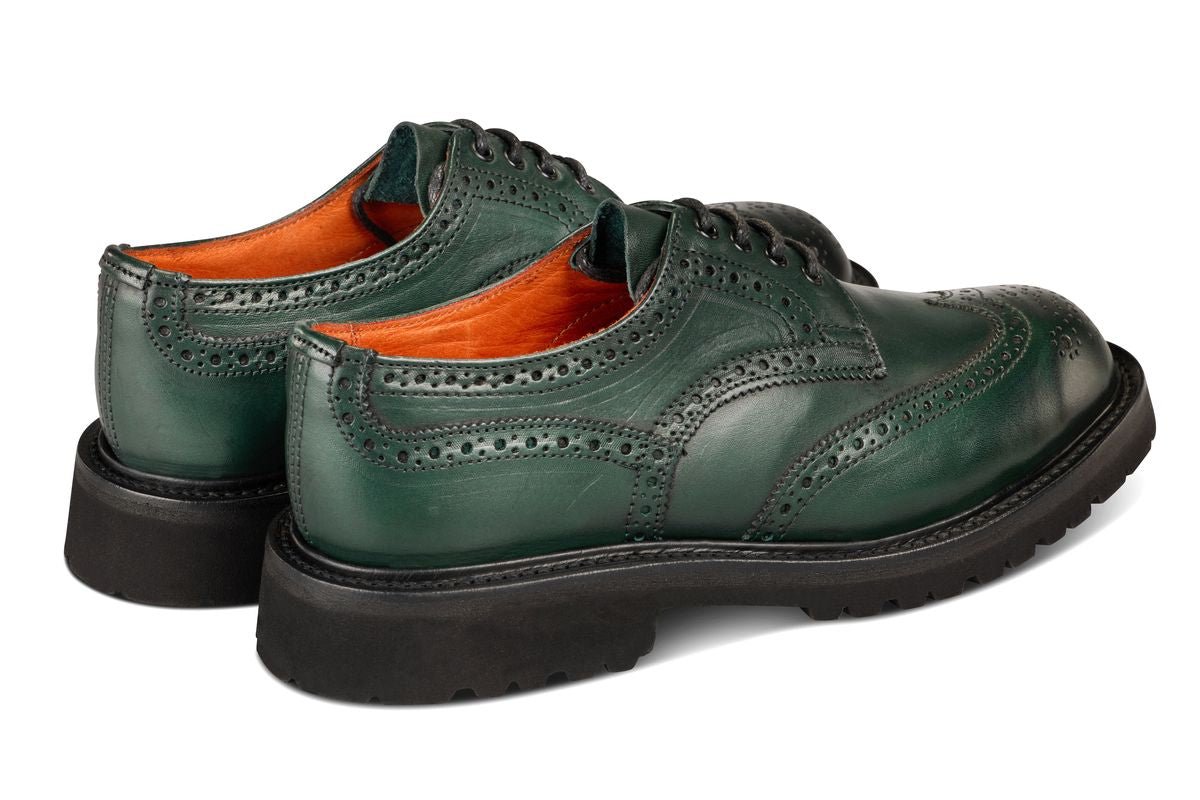 Anne Brogue Country Shoe - Green Ecopel