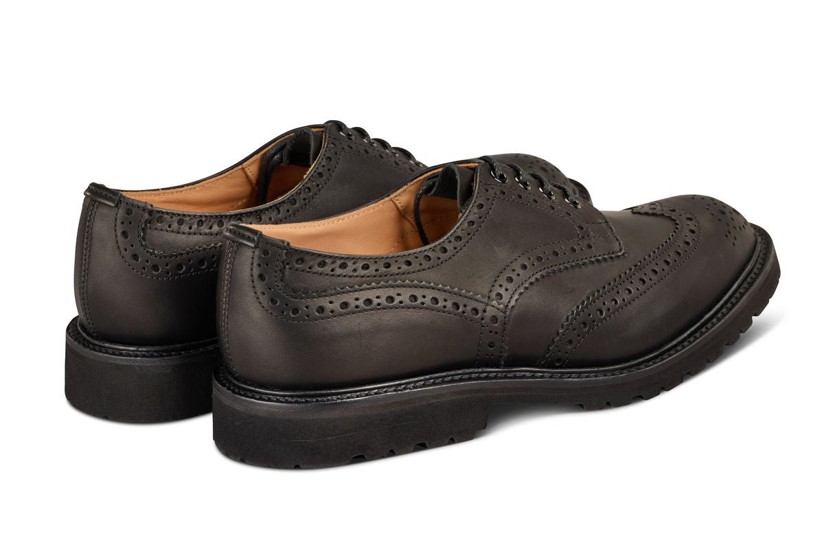 Bourton Country Shoe - Black Pampus