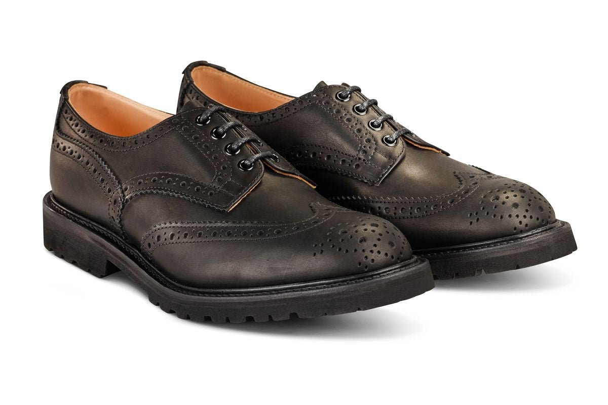 Bourton Country Shoe - Black Pampus