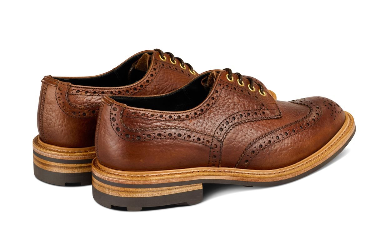 Bourton Country Shoe -  Brown Buffalo (Tricker's Exclusive)
