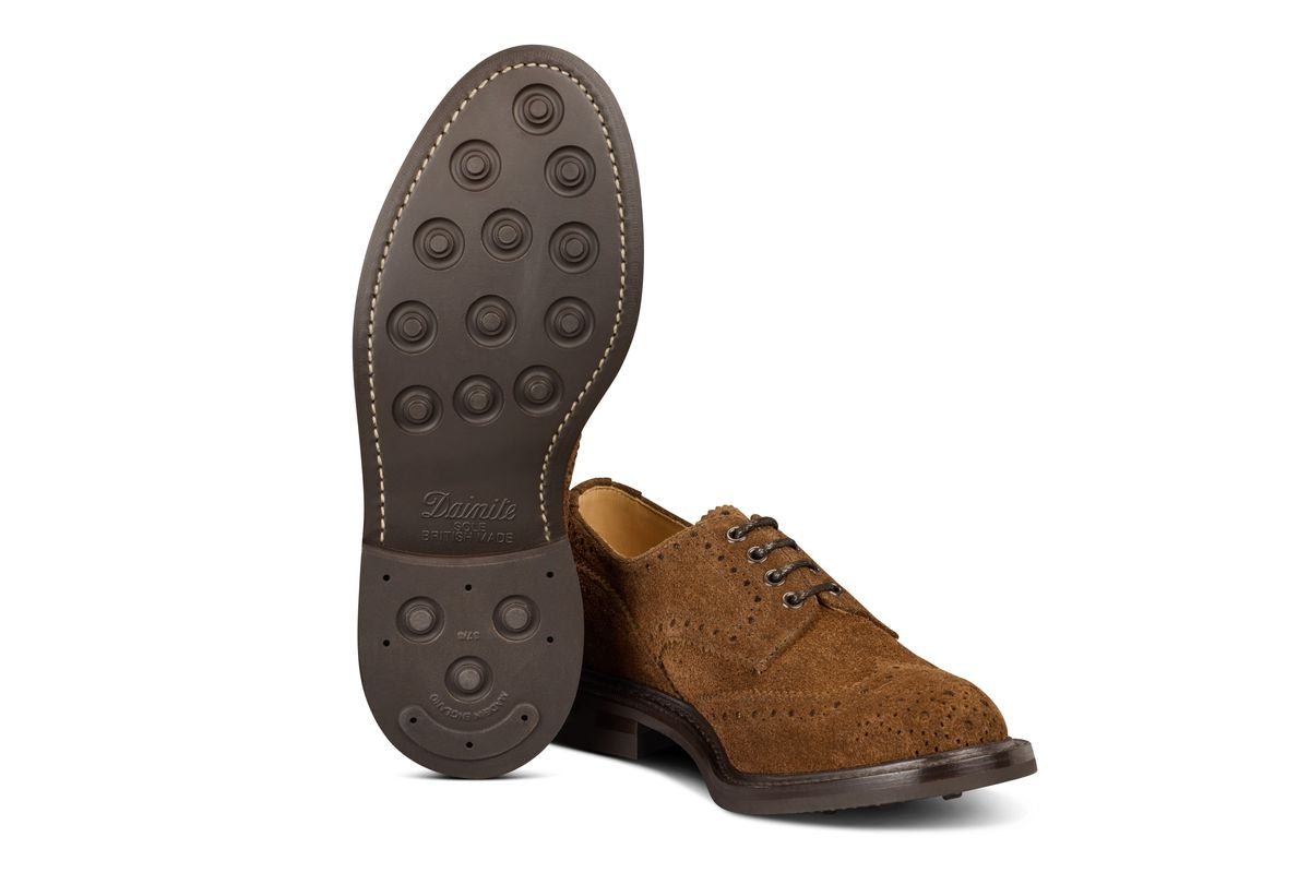 Bourton Country Shoe - Brown Rough Out Suede