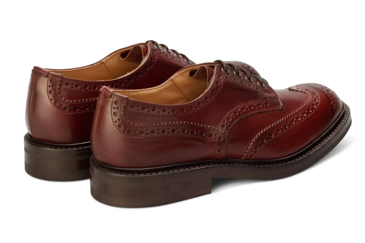 Bourton Country Shoe - Burgundy Burnished