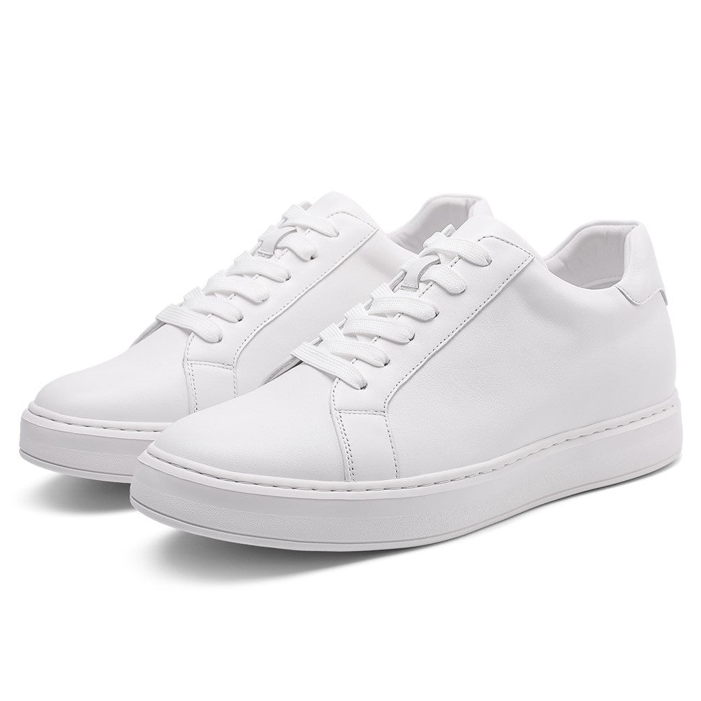 7 CM/2.76 InchesCMR CHAMARIPA Elevator Sneakers - Casual Men's White Sneakers