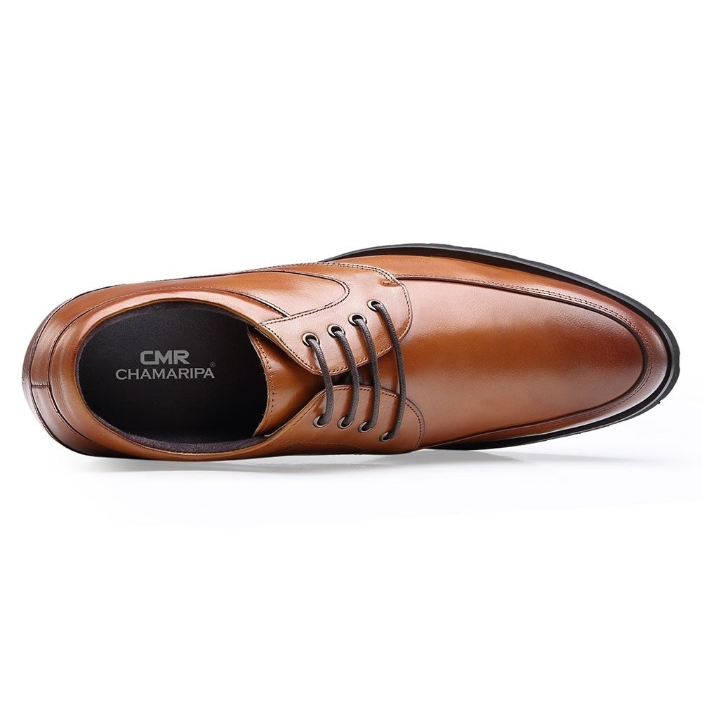 12 CM / 4.72 Inches Taller - CMR CHAMARIPA Elevator Dress Shoes For Men Heel Lift Shoes