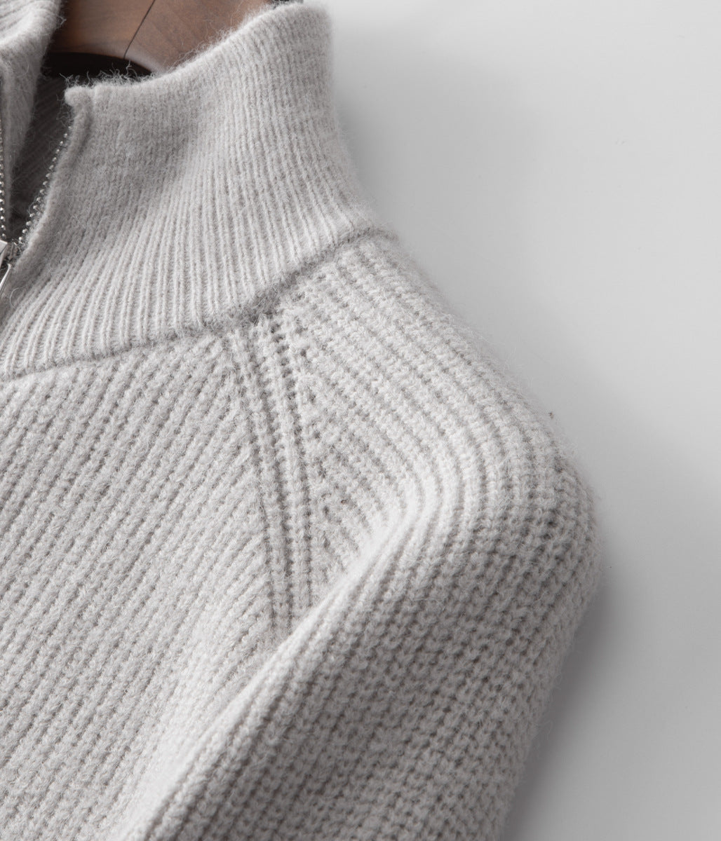 Cavallo 100% Wool Zip Cardigan