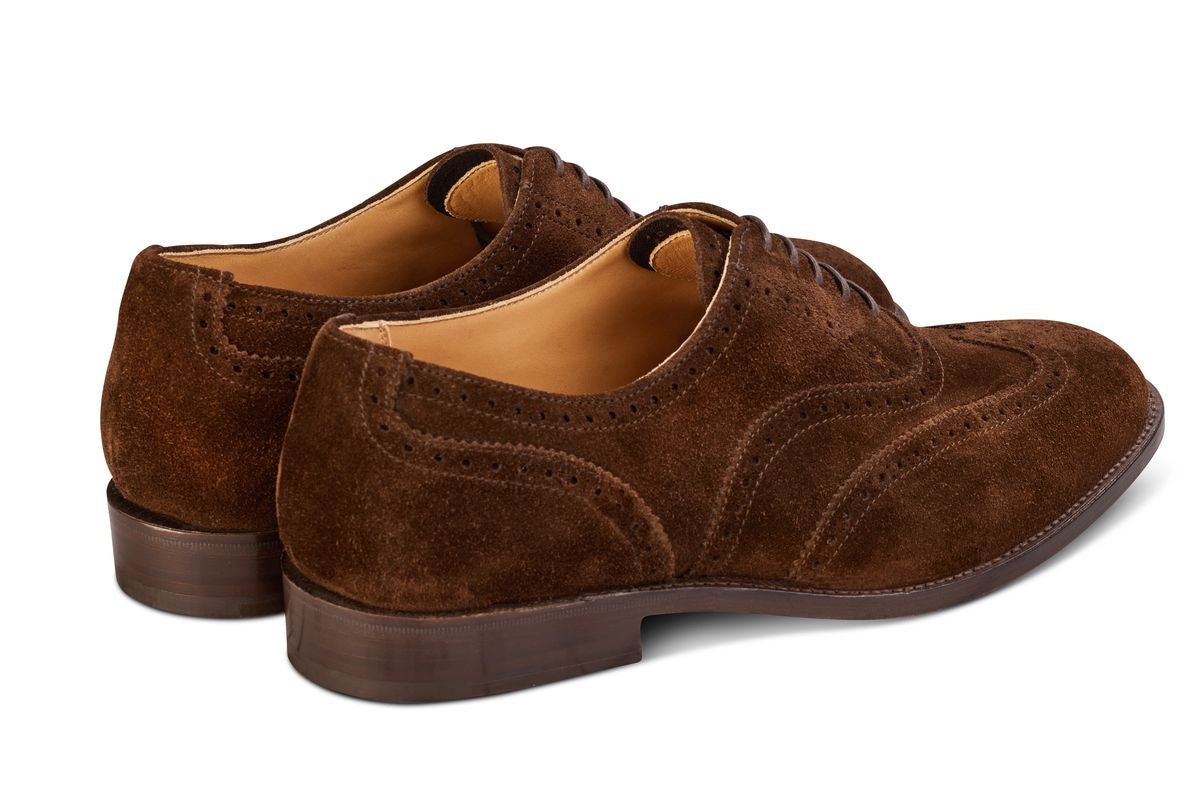 Epsom JS9524 Brogue Oxford City Shoe - Chocolate (Multiple Width Fittings)