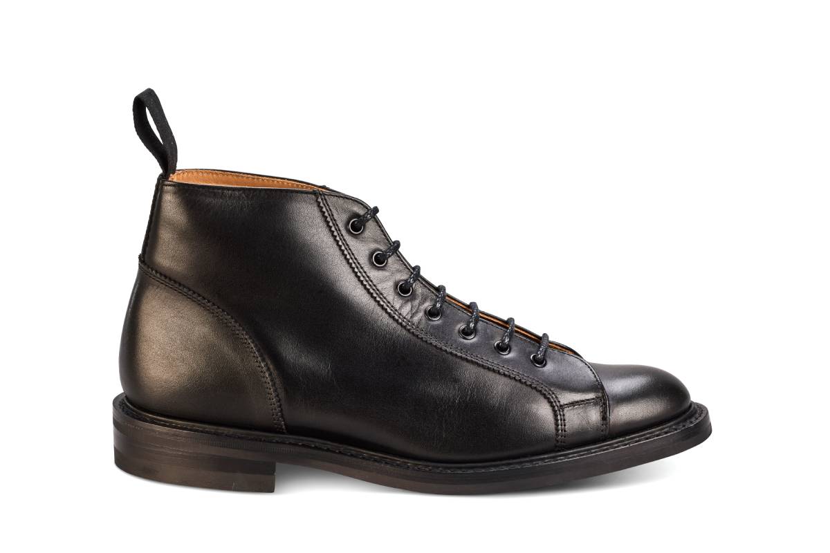 Ethan Monkey Boot - Black Calf