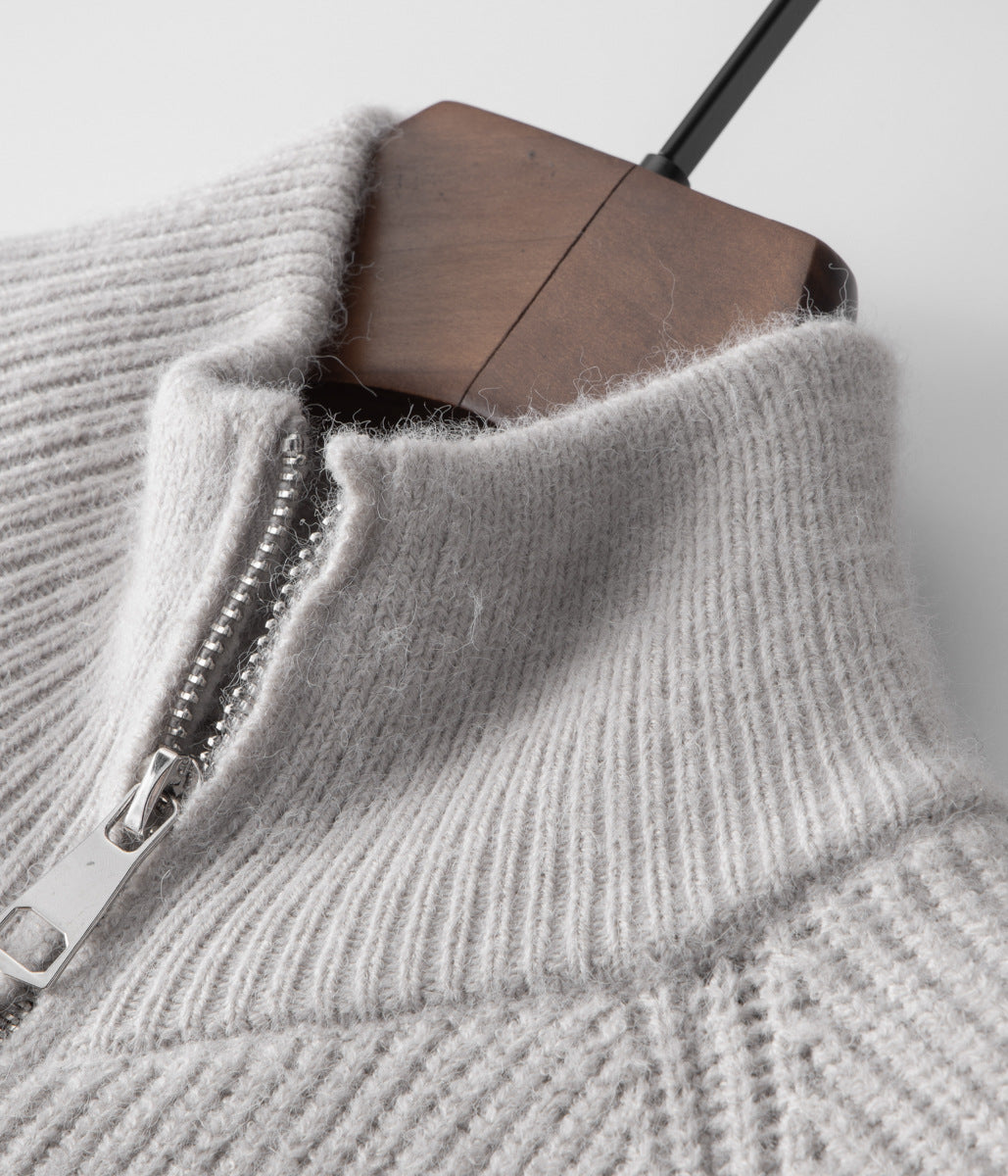 Cavallo 100% Wool Zip Cardigan