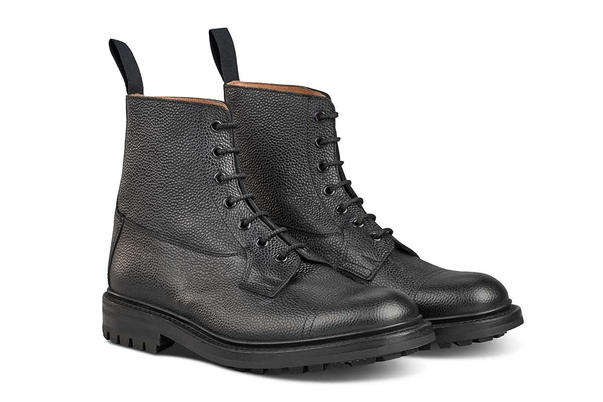 Grassmere Country Boot - Black Scotch Grain - 6 Fitting