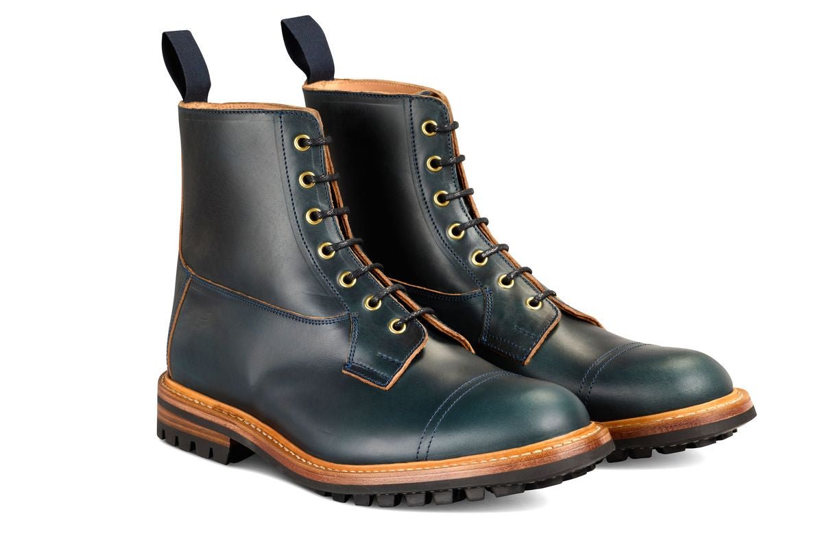 Grassmere Country Boot - Navy Horween (Tricker's Exclusive) 6 Fitting