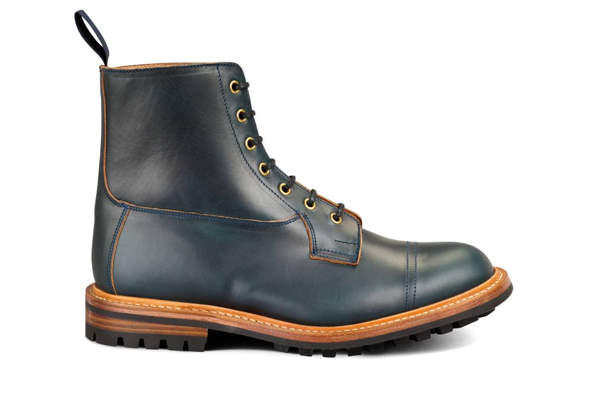 Grassmere Country Boot - Navy Horween (Tricker's Exclusive) 6 Fitting