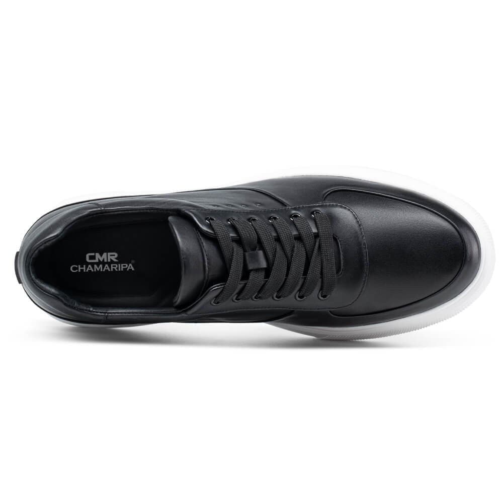 6 CM / 2.36 Inches CMR CHAMARIPA Elevator Shoes - Step Up Your Height Game with Black Casual Elevator Sneakers - Gain 2.36 Inches Instantly!