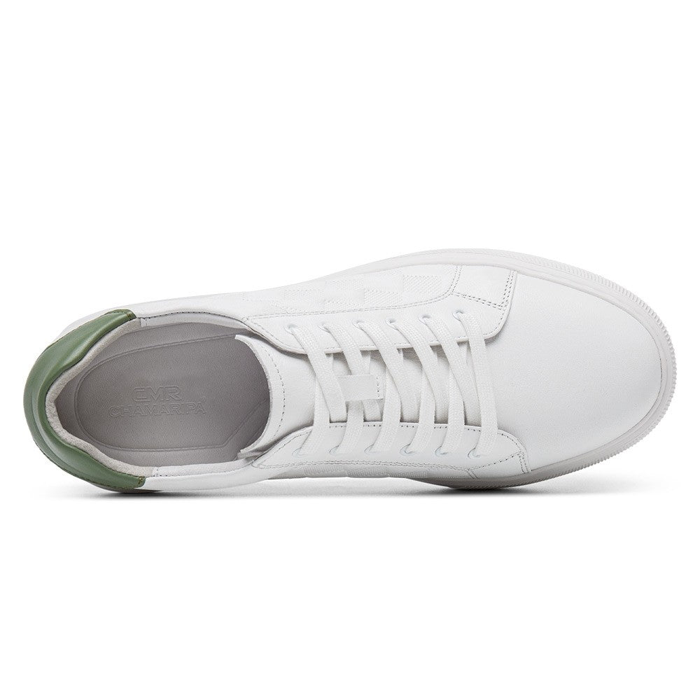 7 CM/2.76 Inches CMR CHAMARIPA  Height Boost White Casual Sneakers