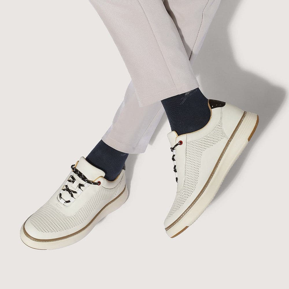 6 CM / 2.36 Inches CMR CHAMARIPA High Elevator Shoes - Beige Casual Sneakers for Men - Elevate Your Height