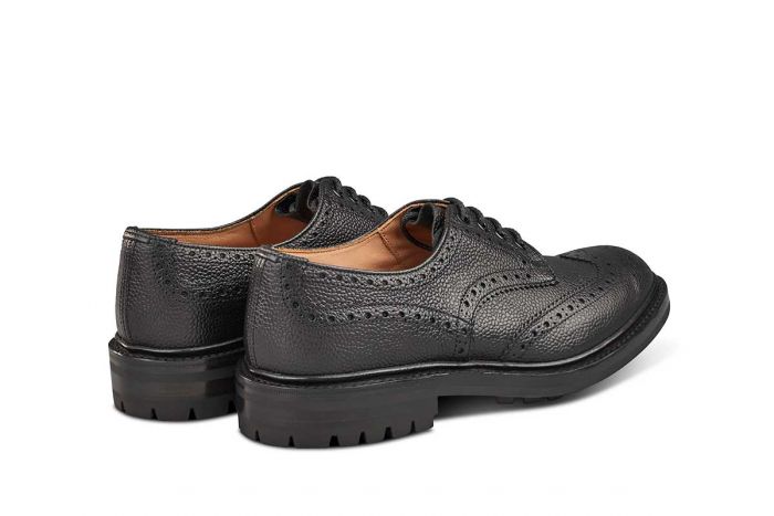 Ilkley Country Shoe - Black Scotch Grain