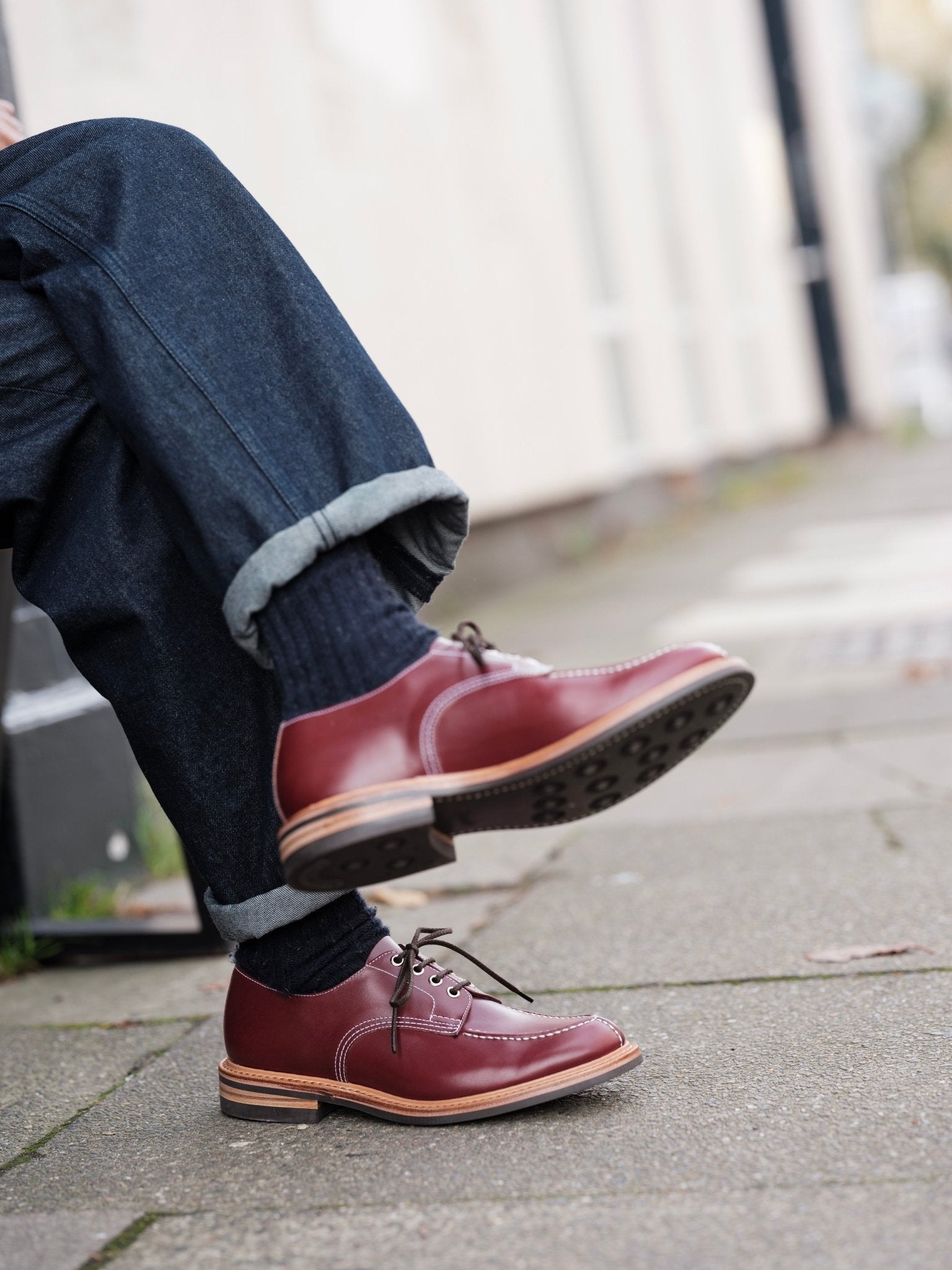 Kilsby Derby Shoe - Burgundy Calf