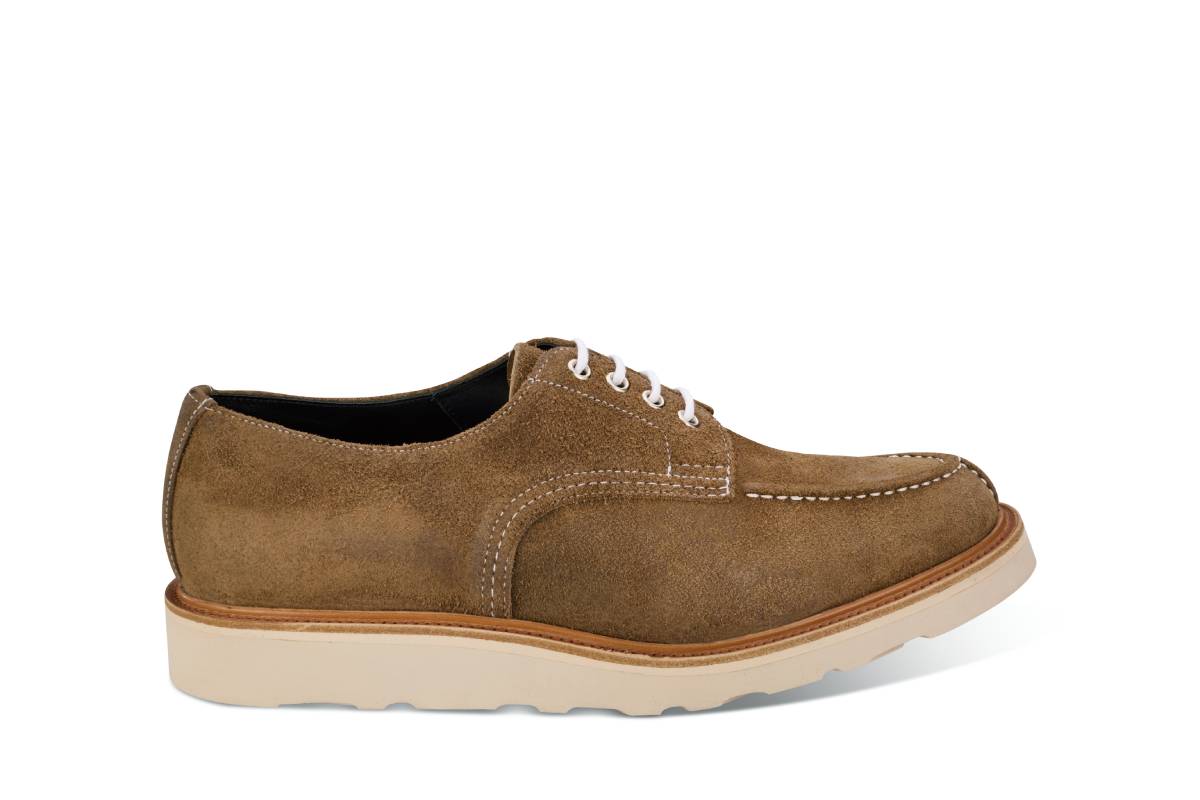 Kilsby Derby Shoe - Visone Waxy Suede
