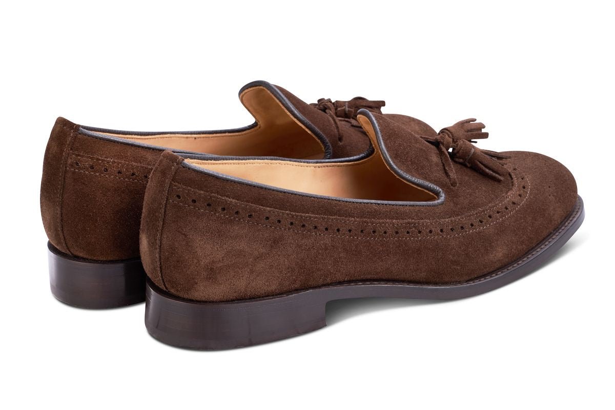 Leydon Tassel Loafer - Chocolate Repello Suede