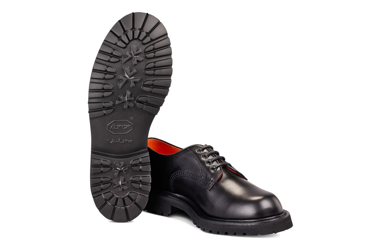 Linda Derby Tramper Shoe - Black Ecopel