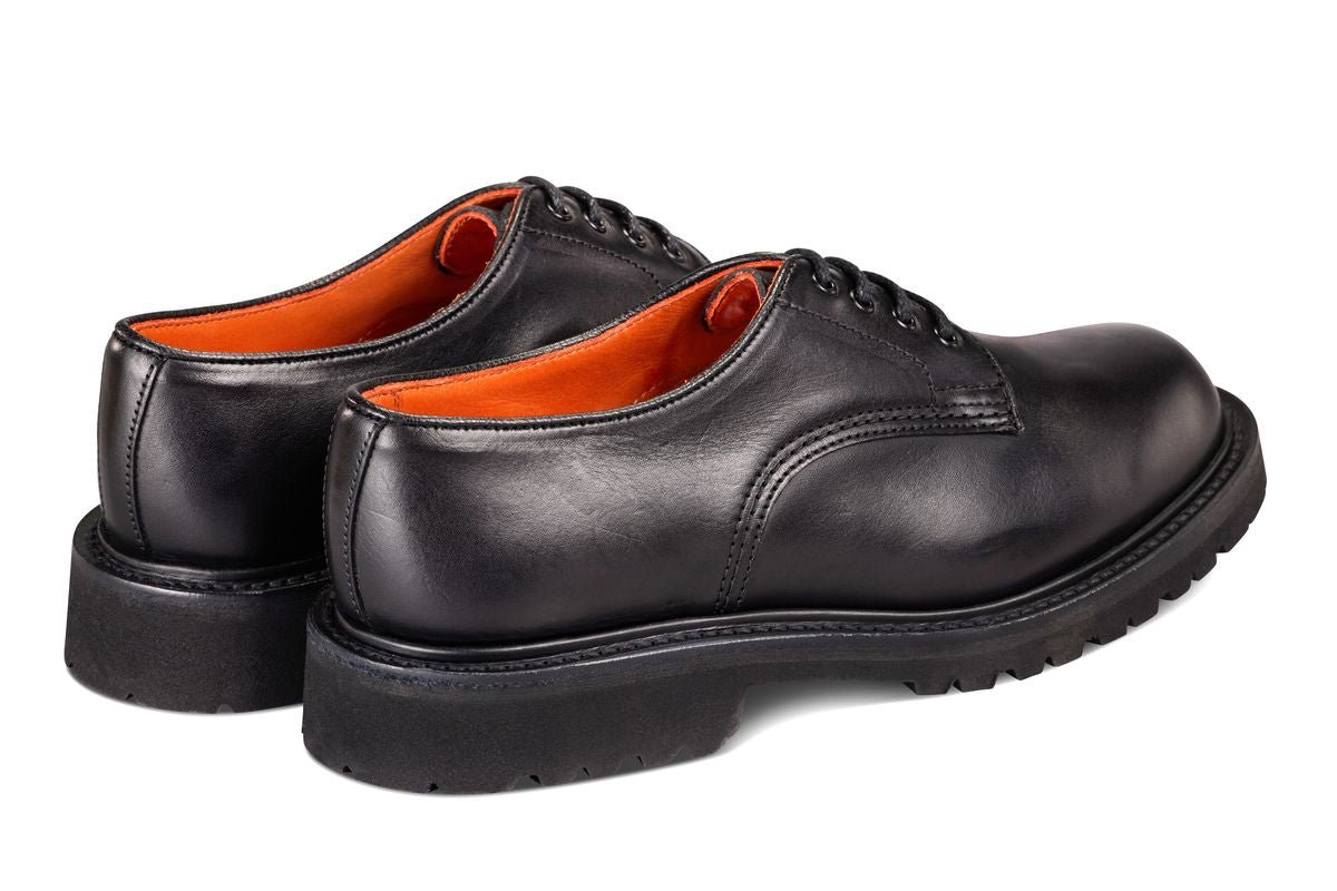 Linda Derby Tramper Shoe - Black Ecopel