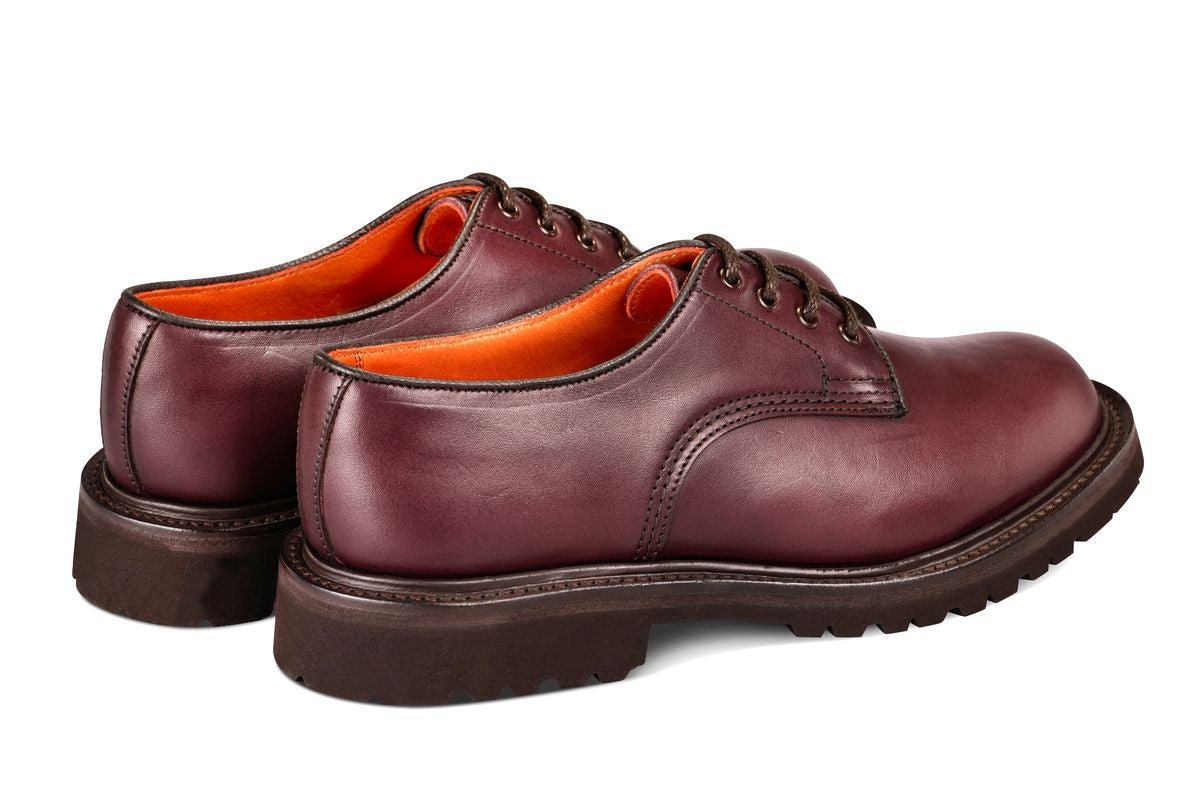 Linda Derby Tramper Shoe - Burgundy Ecopel