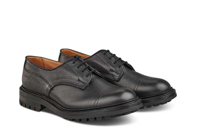 Matlock Country Shoe - Black Scotch Grain (6 Fitting)