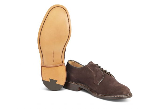 Robert Derby Shoe - Coffee Suede