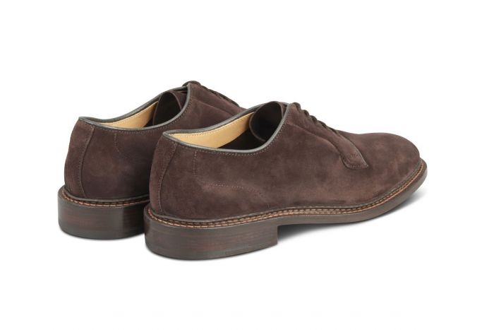 Robert Derby Shoe - Coffee Suede