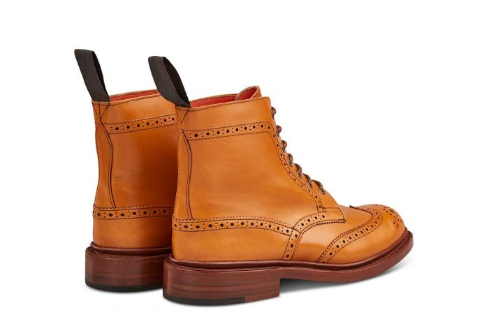 Stephy Brogue Boot - ACORN ANTIQUE