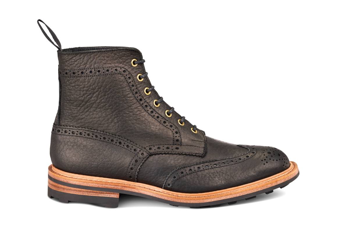 Stow Country Boot - Black Buffalo (Tricker's Exclusive)