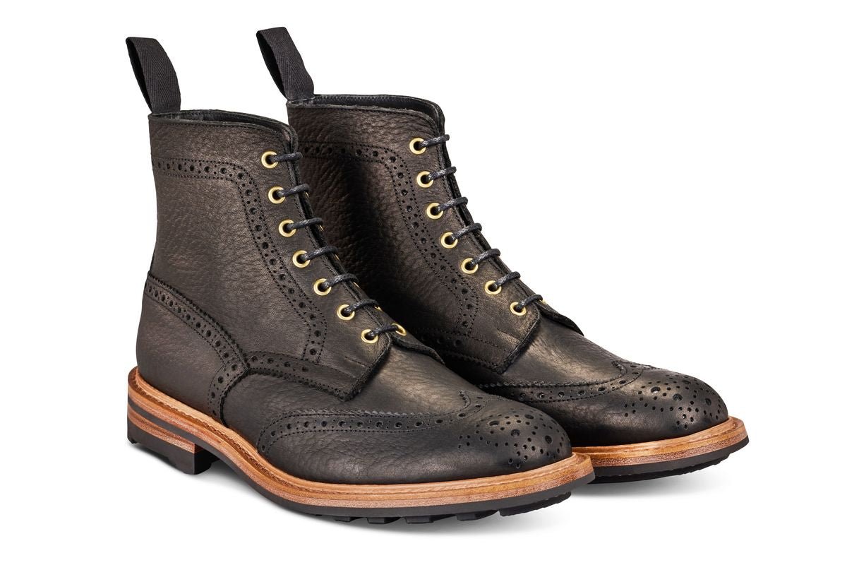 Stow Country Boot - Black Buffalo (Tricker's Exclusive)