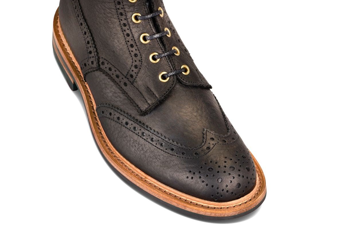 Stow Country Boot - Black Buffalo (Tricker's Exclusive)