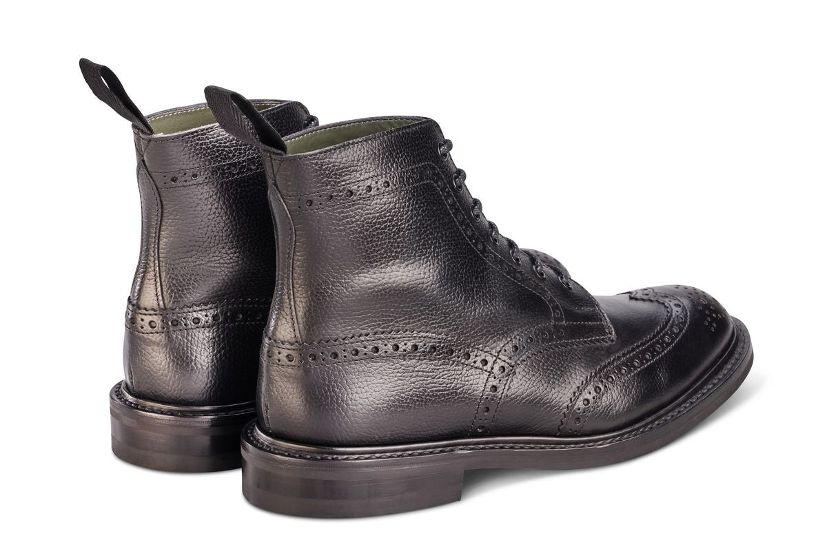 Stow Country Boot - Black Llama
