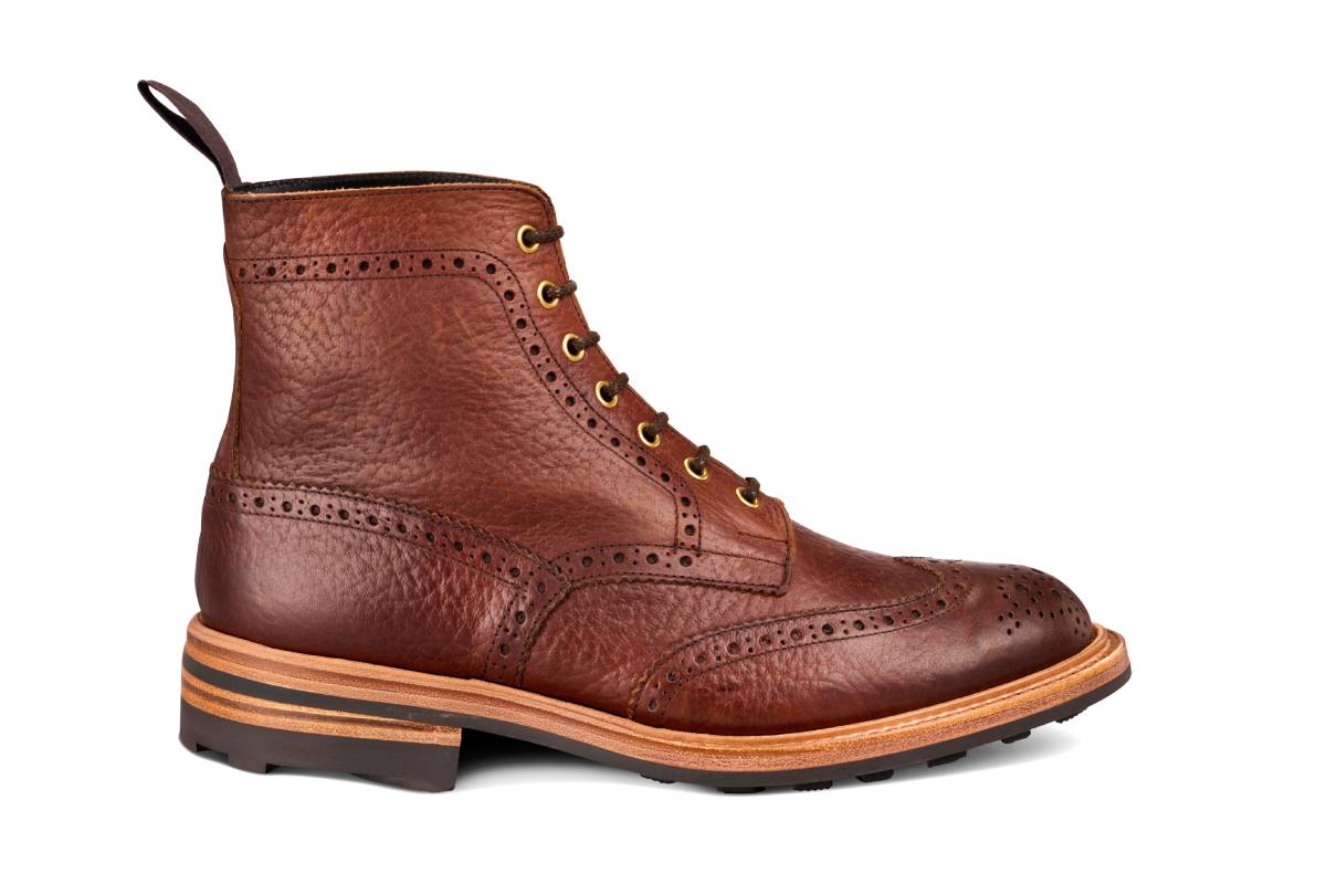 Stow Country Boot - Brown Buffalo (Tricker's Exclusive)