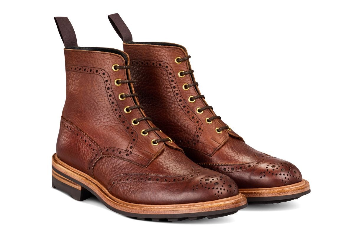 Stow Country Boot - Brown Buffalo (Tricker's Exclusive)