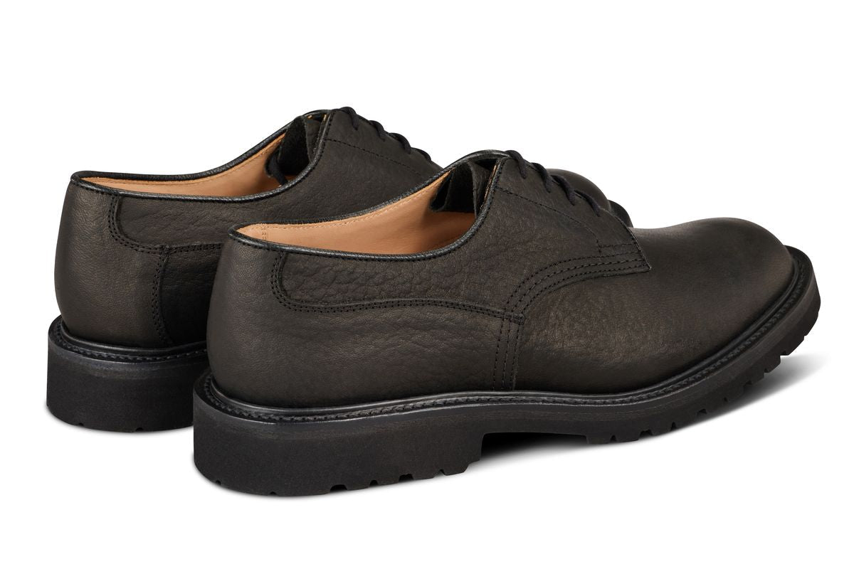 Woodstock Plain Derby Country Shoe - Black Buffalo