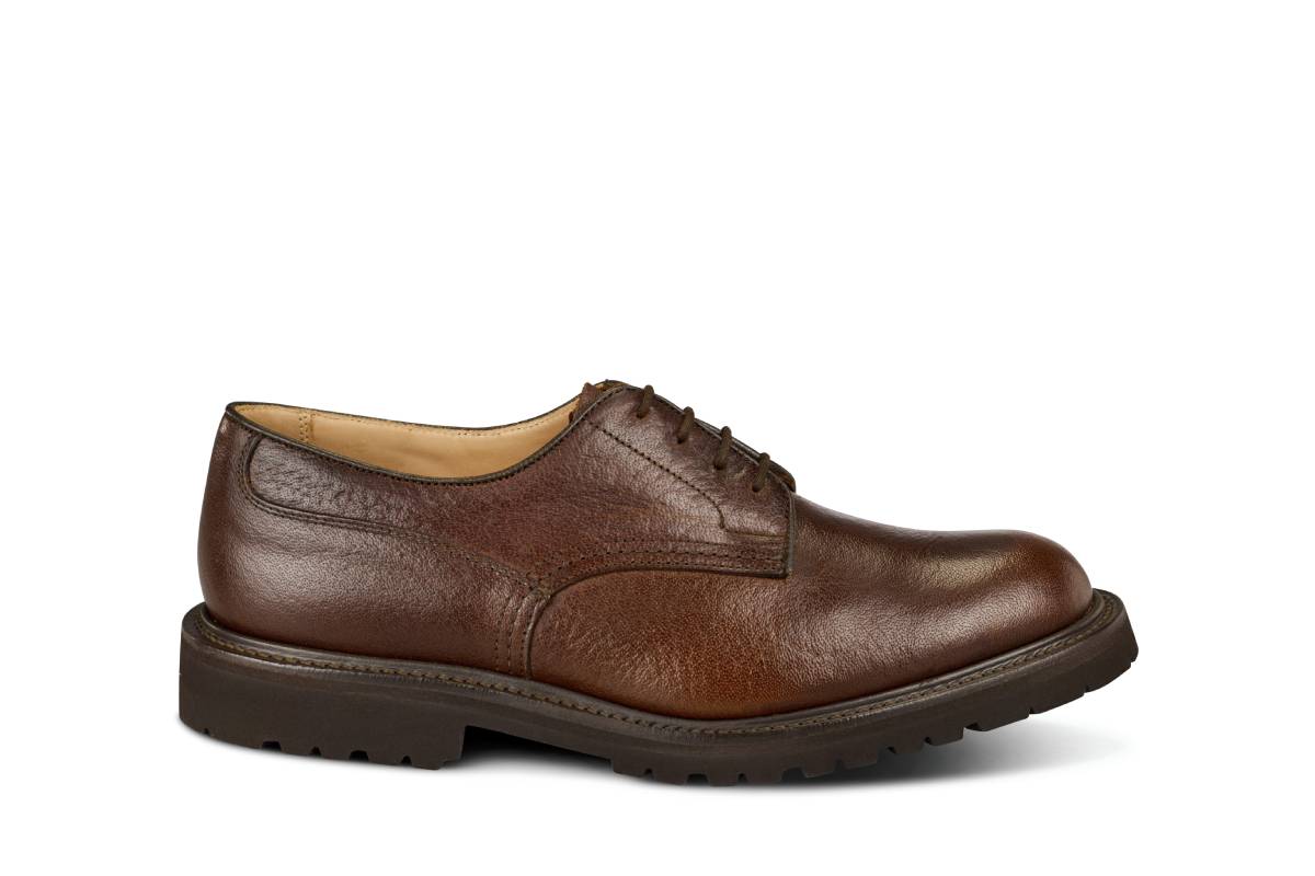 Woodstock Plain Derby Country Shoe - Brown Buffalo
