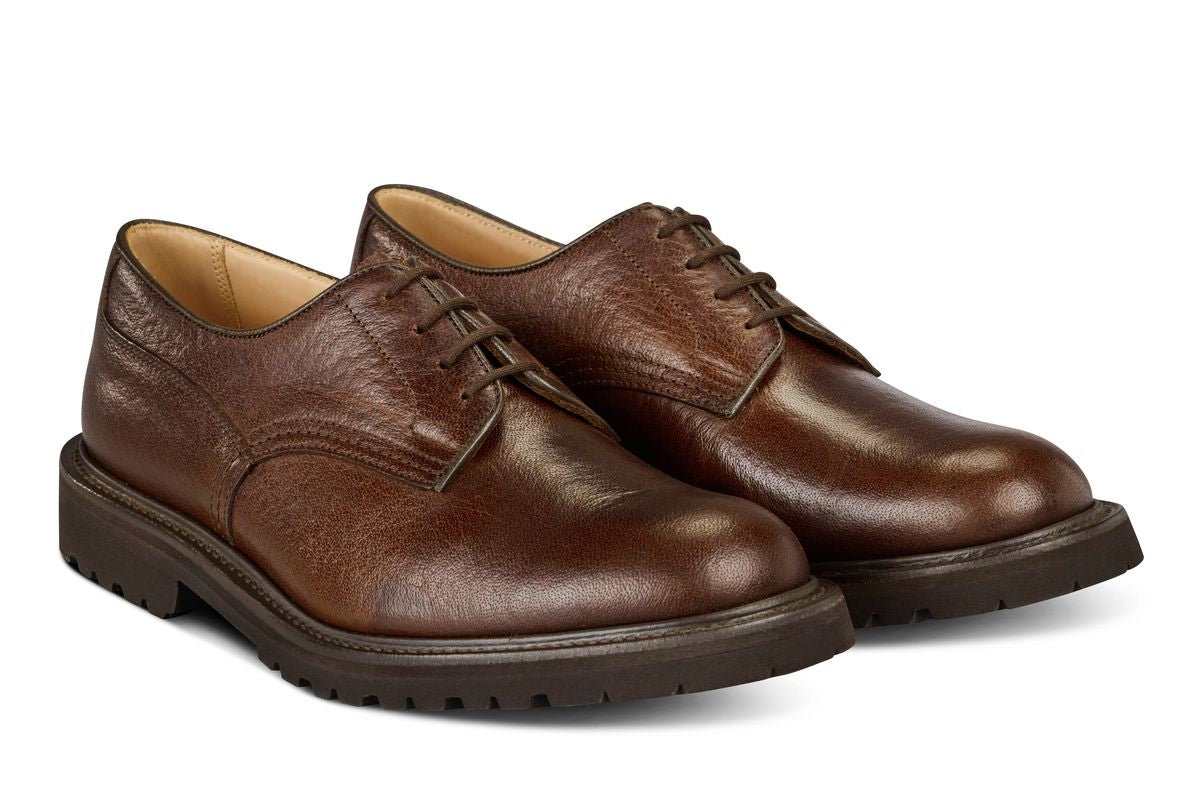 Woodstock Plain Derby Country Shoe - Brown Buffalo