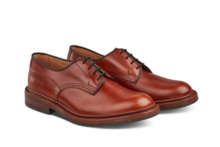 Woodstock Plain Derby Shoe - Marron Antique